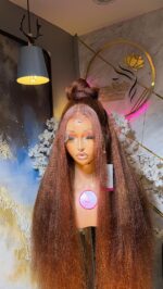 Yaki Straight Wig – 28” | Custom Colored | 300g | 13×6 HD Frontal - Image 3