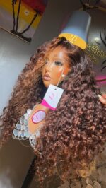 Deep Wave Wig – 18” | Custom Colored | 300g | 13×6 HD Frontal
