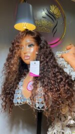 Deep Wave Wig – 18” | Custom Colored | 300g | 13×6 HD Frontal - Image 3