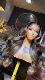 Raw Bounce Wig – 26” | Custom Colored | 300g | 9×6 HD Frontal