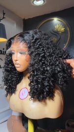 Virgin Pixie Curl HD Closure Wig – 18” Luxe Edition - Image 2