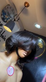 Raw Bounce Layered Bob HD Closure Wig – 10” Chic Edition - Image 5