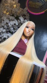 Raw Blonde Elegance HD Wig – 32” Natural Straight