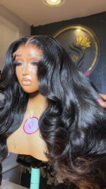Raw Wavy HD Closure Wig – 24” Luxurious Volume Edition - Image 3
