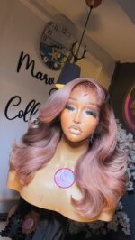 Raw Blonde Bounce HD Frontal Wig – 18” Custom-Colored Luxury Edition