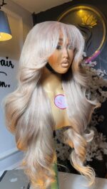 Custom-Toned Raw Bounce Wig in Blonde – 24” with 13x6 HD Frontal (400g) - Image 2