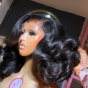 Raw Bounce HD Closure Wig – 12” Full-Bodied Luxury Edition