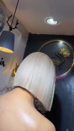 Natural Straight Blonde HD Closure Wig – 8” Custom-Colored Chic Edition - Image 4