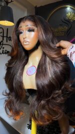 Virgin Yaki Straight HD Wig – 24” Custom-Colored Luxury Edition - Image 4