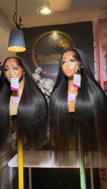 Yaki Straight Custom Luxury HD Frontal Wigs – 100% Human Hair Collection - Image 3