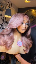 Raw Blonde Bounce HD Frontal Wig – 18” Custom-Colored Luxury Edition - Image 2