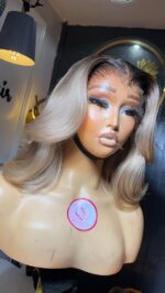 Raw Bounce HD Closure Wig – 12” Custom-Colored Luxury Edition - Image 2