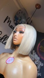 Natural Straight Blonde HD Closure Wig – 8” Custom-Colored Chic Edition - Image 3