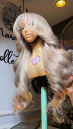 Custom-Toned Raw Bounce Wig in Blonde – 24” with 13x6 HD Frontal (400g) - Image 3