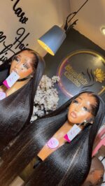 Yaki Straight Custom Luxury HD Frontal Wigs – 100% Human Hair Collection