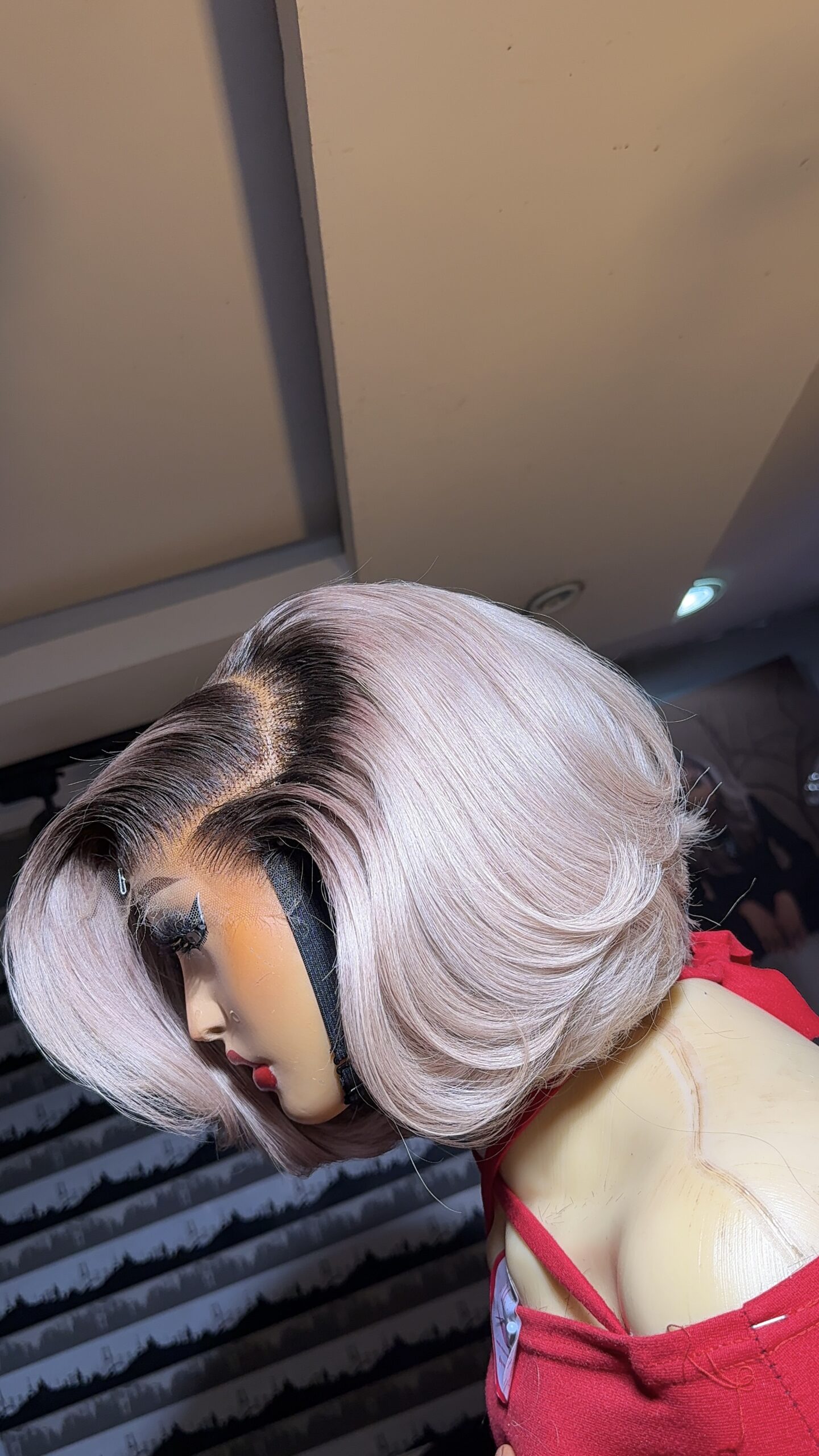 SASA Virgin Bounce Wig – 10” | Different color options| 200g | 5×5 HD Closure - Image 5
