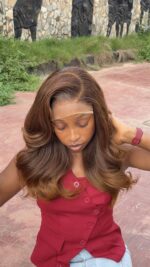 Donor Wavy Layered Units– 18” | 300g | 5×5 Closure( Custom color) - Image 3