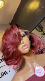 SASA Virgin Bounce Wig – 10” | Different color options| 200g | 5×5 HD Closure - Image 12